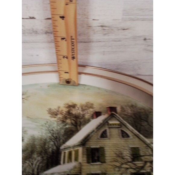 American Homestead Winter 10 Serving Tray By Currier And Ives - Picture 16 of 16